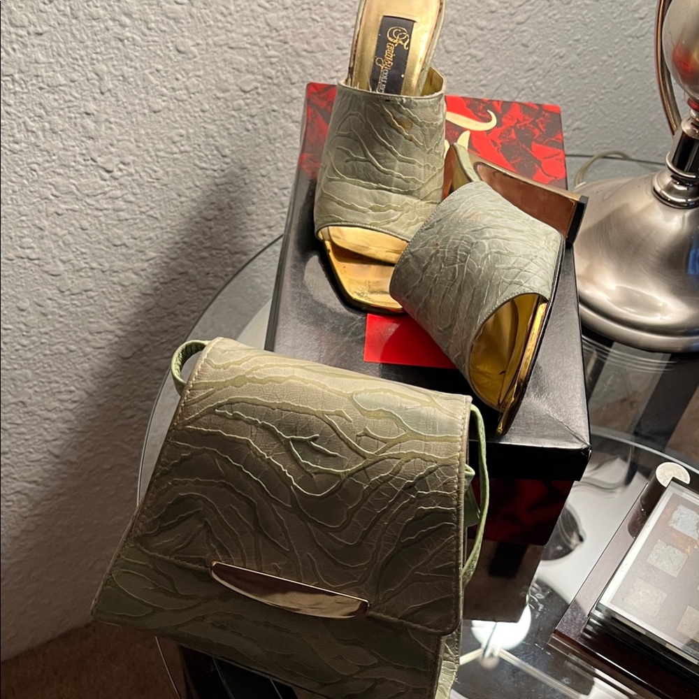 Dazed Fantasy Olive Textured Mini Bag